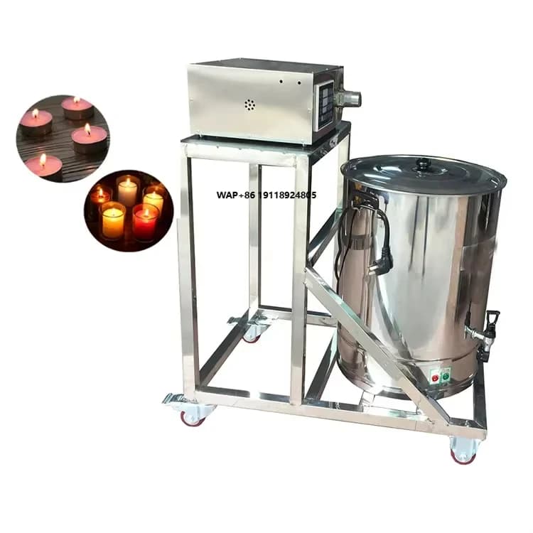 Semi-automatic Table Pneumatic Machine for Pouring and Filling Cera for Candles in Paraffin, Soybean, Bee and Hair wax