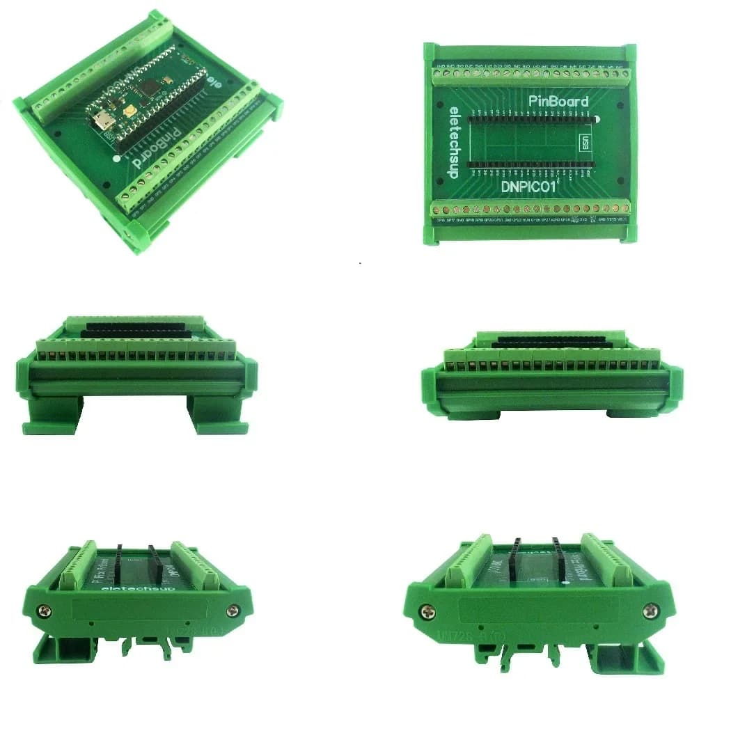 Adattatore per morsettiera a vite per montaggio su guida DIN Modulo di espansione GPIO per scheda di sviluppo MCU Raspberry Pi Pico RP2040