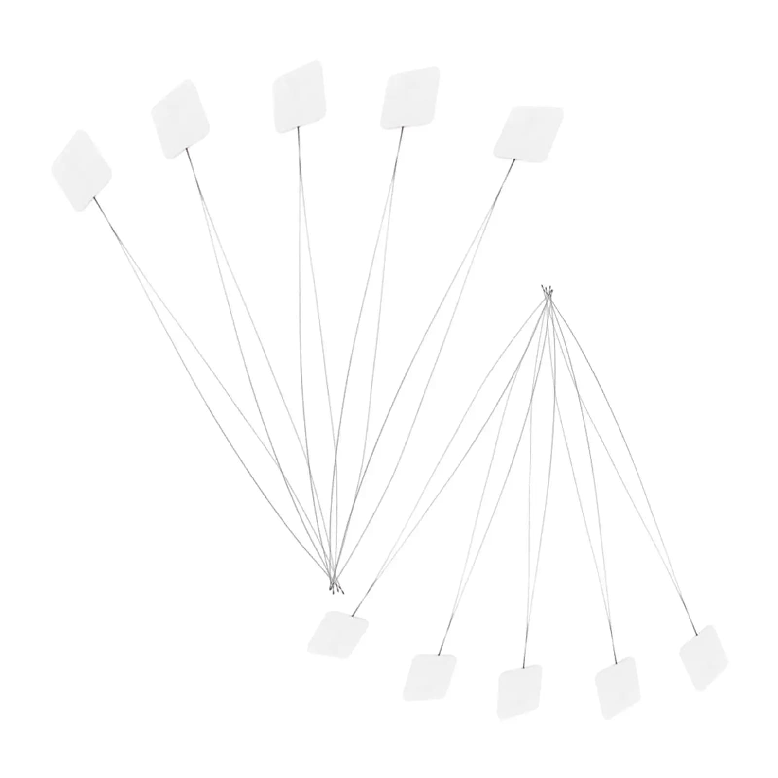 20Pcs Embroidery Threader Tool Sturdy Stainless Steel Wire for Easy Floss Yarn Threading in Punch Needle Cross Stitch Sewing