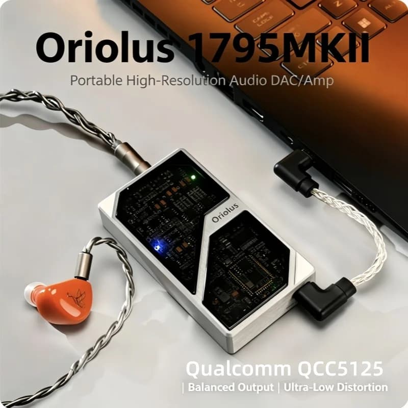Oriolus 1795MKII Portable Mini DAC HiFi Lossless Bluetooth Earphone Amplifier for Android & iOS Mobile Phones
