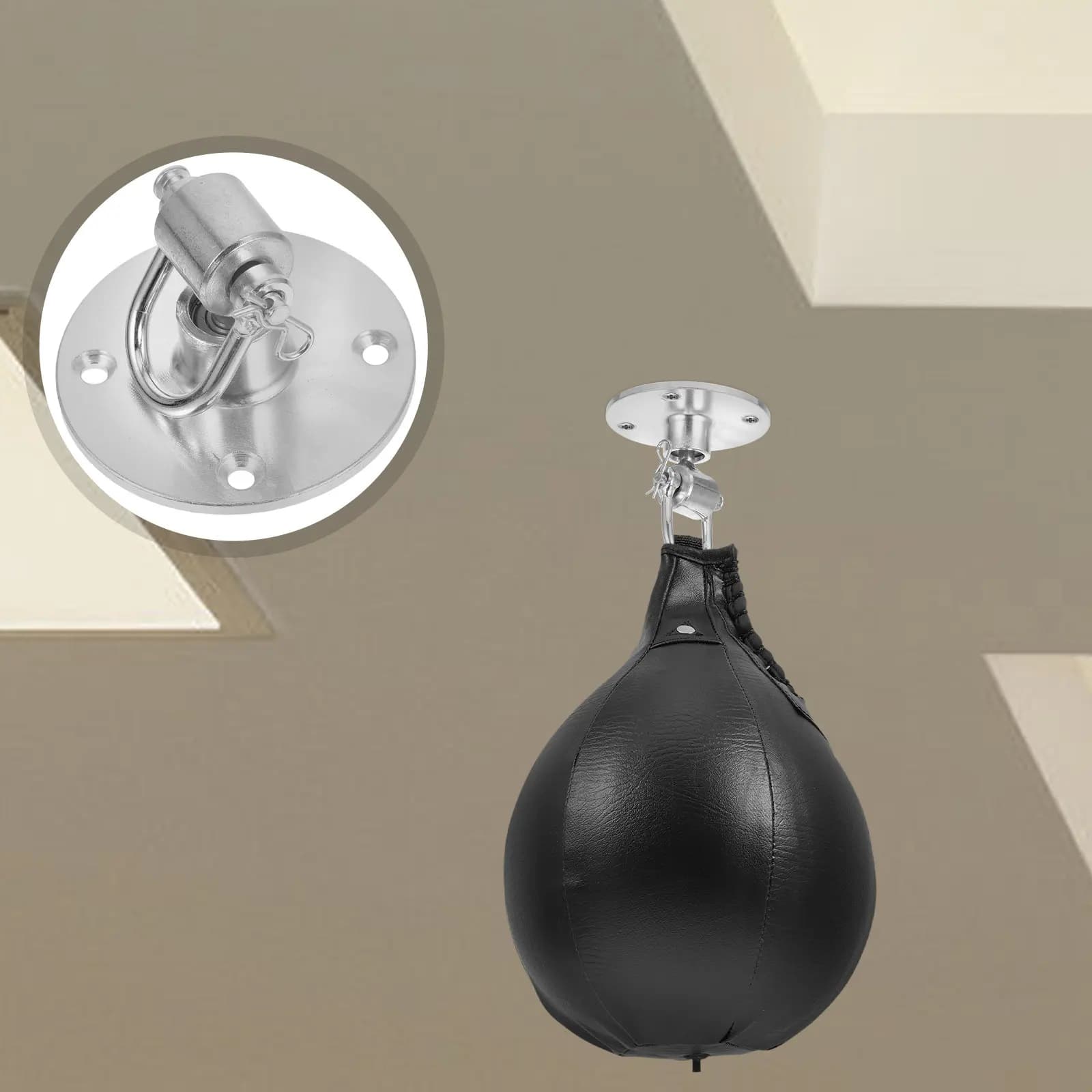 Stainless Steel Speed Bag Mount Swivel for Heavy Duty Use Reliable Support for Punching Bags in Home Or Commercial Gyms Easy to