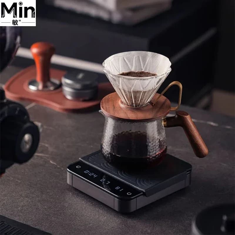 Professional Precision Smart Digital Coffee Scale With Timer Coffee To Water Ratio Weighing Scale For Pour Over Coffee Espresso
