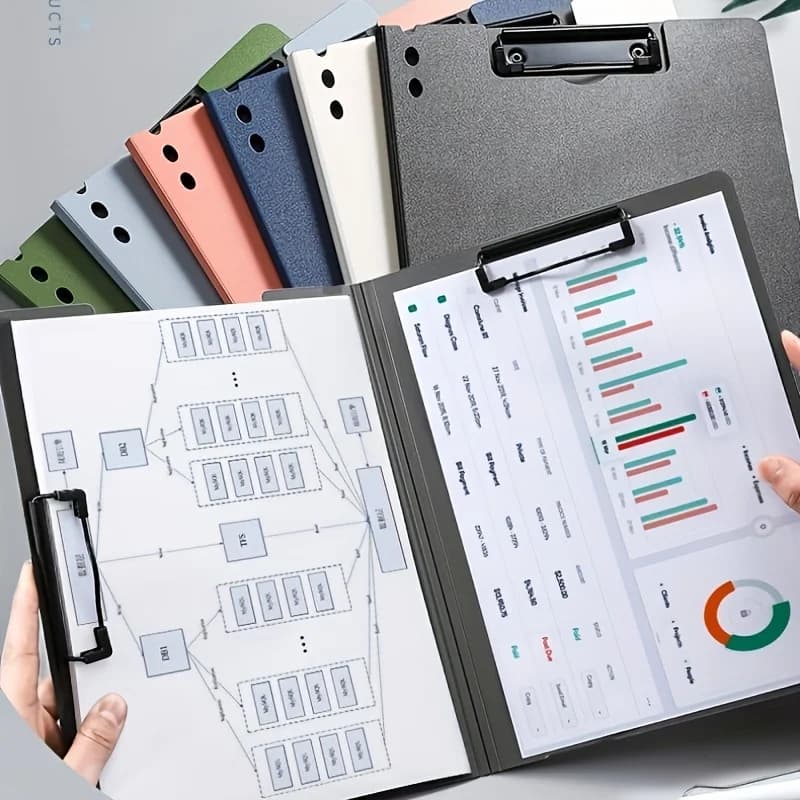 Cartelle portadocumenti A4, organizer per documenti, copertina per blocco note, cartella portadocumenti per affari e scuola, articoli di cancelleria e forniture per ufficio