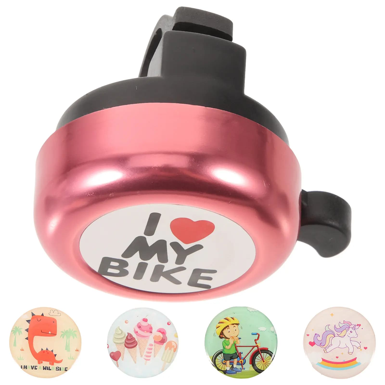 Set Campanello per Bicicletta in Lega d'Acciaio, Motivo Animale Cartoon per Bambini, Campanello Super Sonoro, Accessori per Manubrio di Bici, Scooter e Passeggino