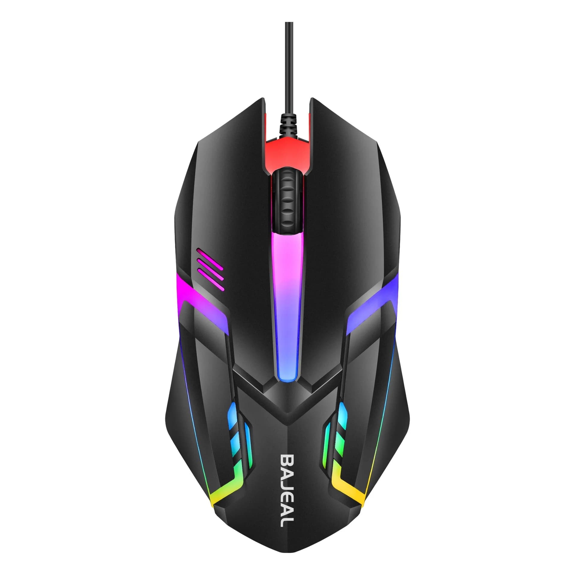 BAJEAL D3 Wired Gaming Mouse with LED Lights for Desktop And Laptop Business CF LOL Glowing Competitive Mouse