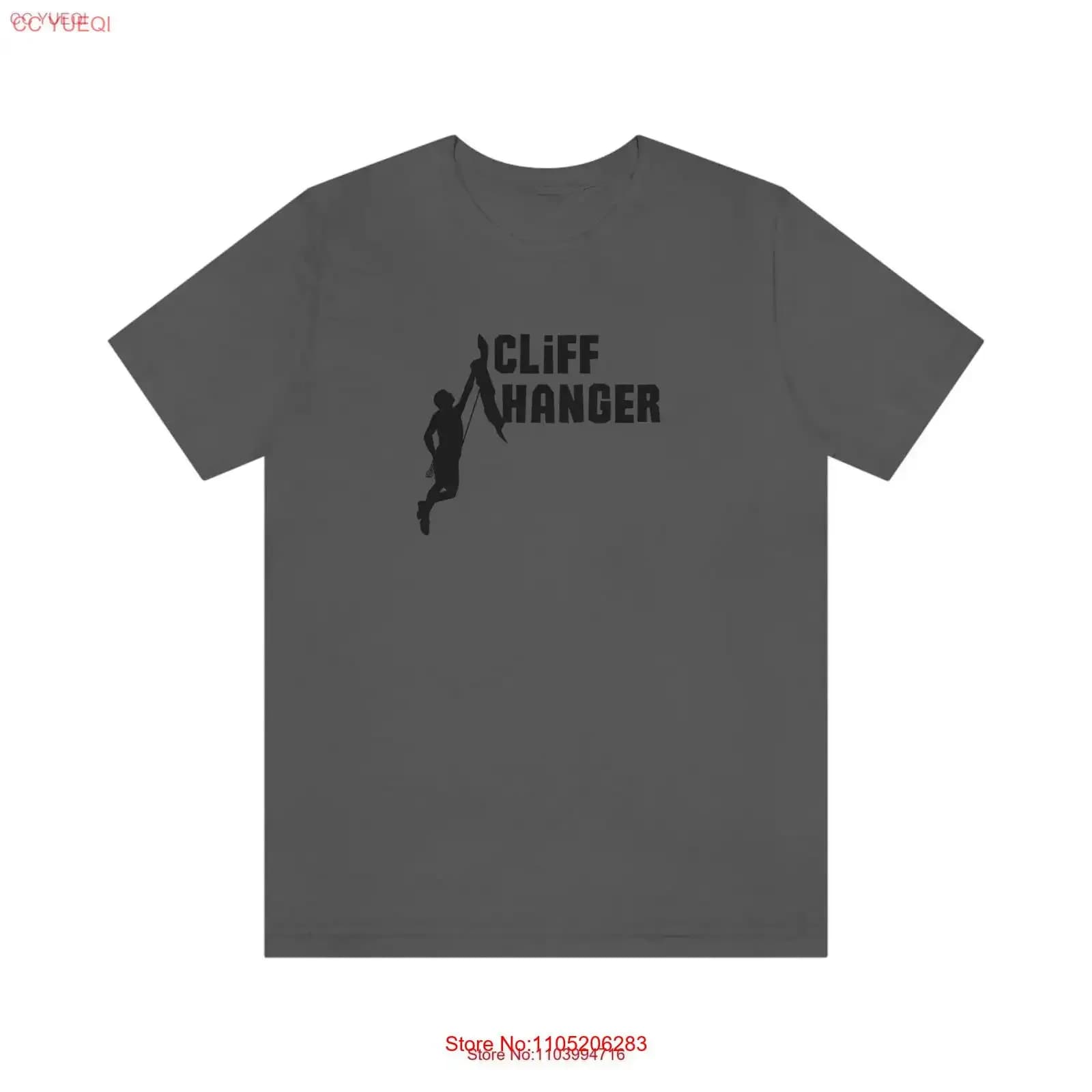 T-shirt Cliff Hanger vintage lavato streetwear Comodo morbido allungato homme abiti firmati moda Elegante