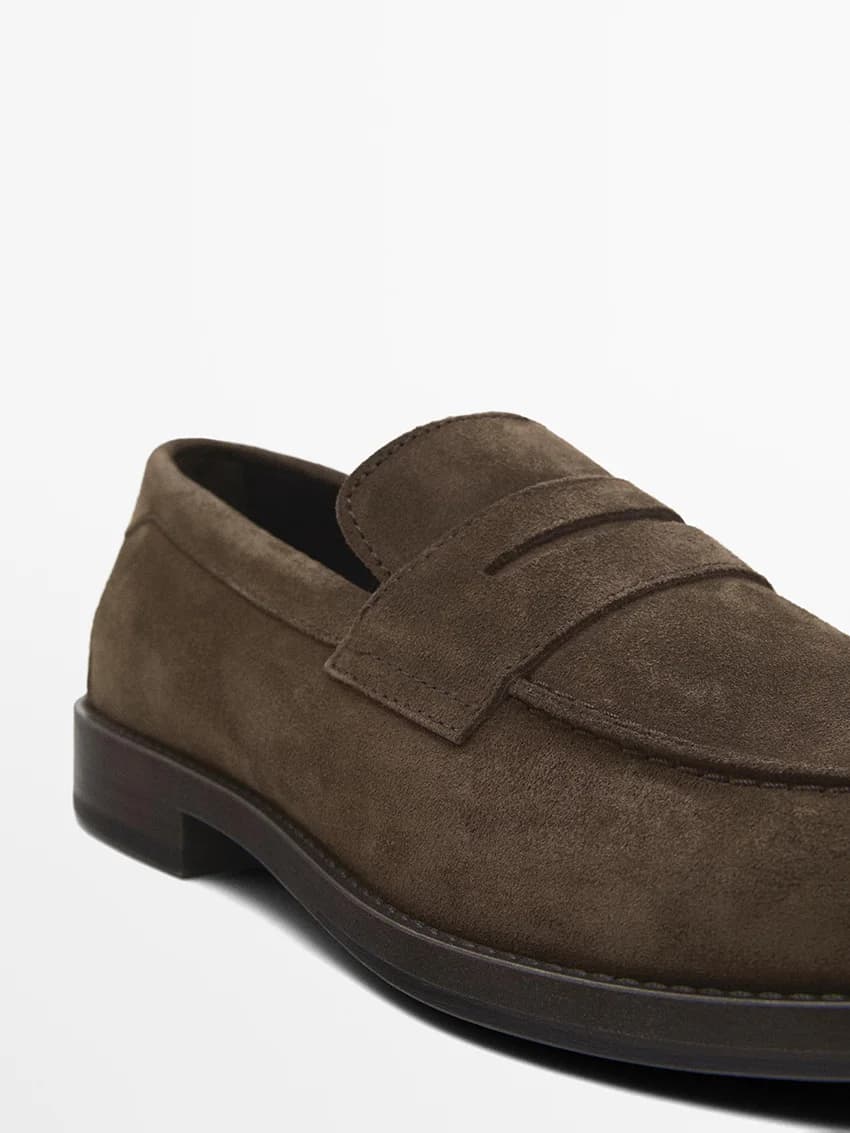 Scarpe da Uomo in Vera Pelle per Primavera e Autunno, Resistenti all'Usura, Casual, Traspiranti, Mocassini Slip-On per la Guida