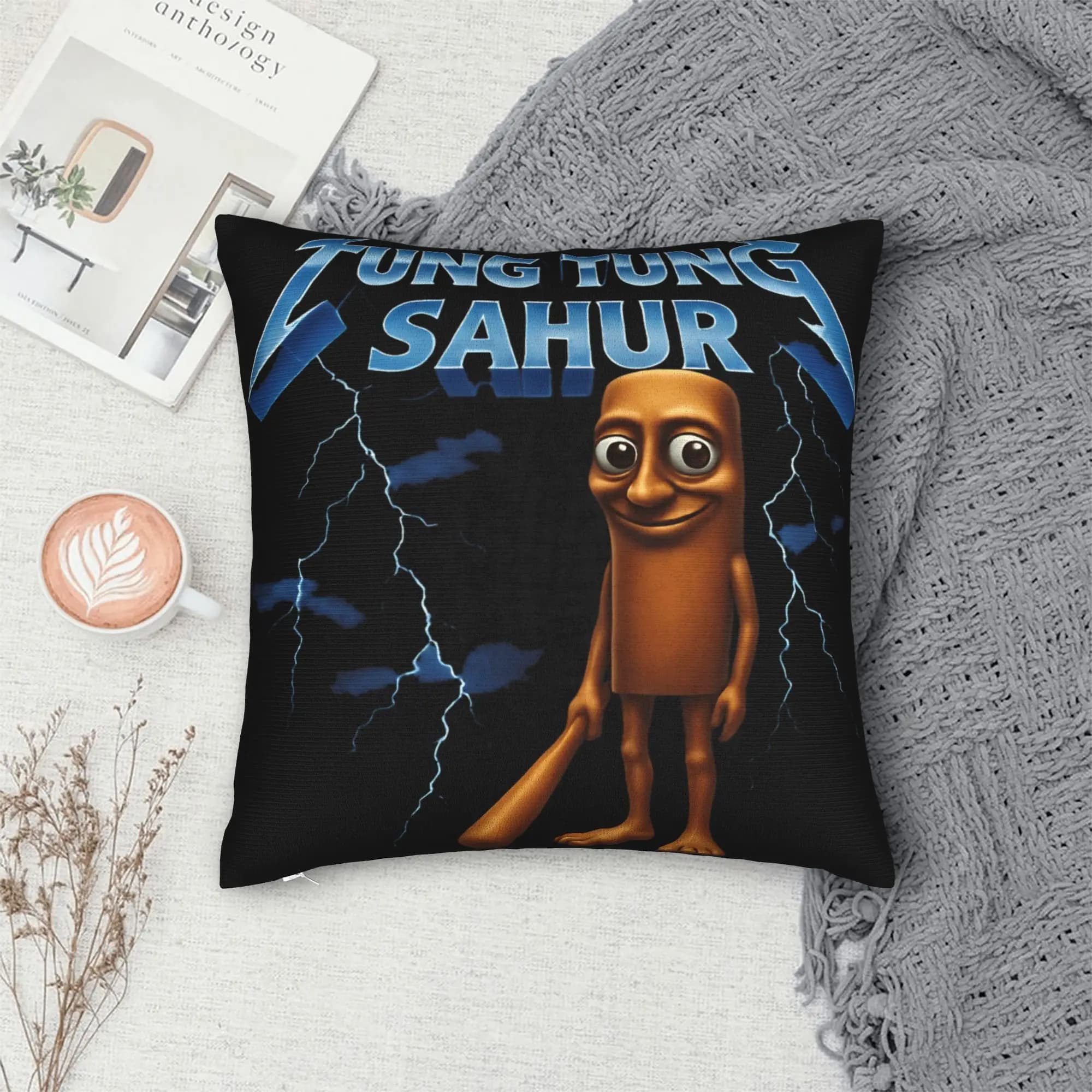 tung sahur Pillowcases Morden Pillow Case For Sofa Home Decoration Comfy Pillow Cover