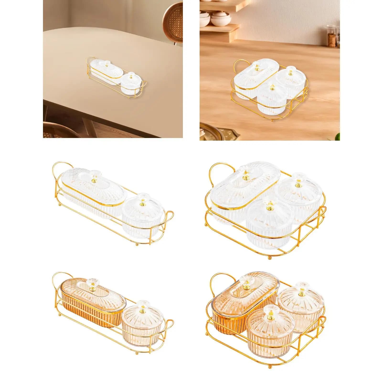 Piatto da portata per snack di frutta secca, scatola per alimenti, piatto per caramelle, piatto da portata diviso per feste, cucina dell'hotel, soggiorno, controsoffitto