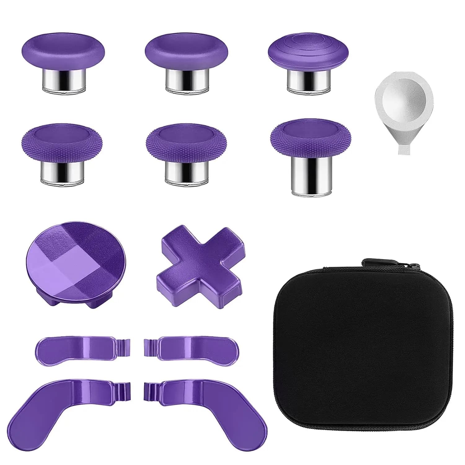 Thumbsticks magnetici 13 in 1 Bastoncini analogici Parti di ricambio per joystick Kit di accessori per riparazione Set di componenti con 4 palette, 2 DP