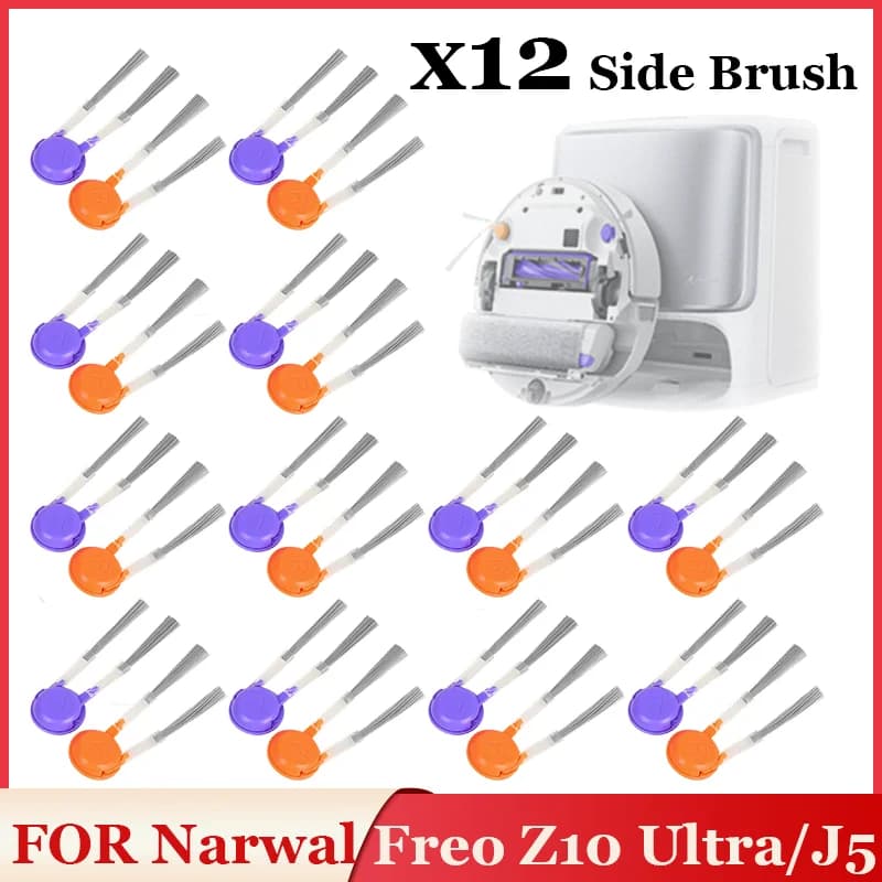Side Brush For Narwal Flow Pro/Freo Z10 Ultra/J5/J5X/YJCC020 Robot Vacuum Cleaner Accessories Anti-Tangle Side Brush Parts