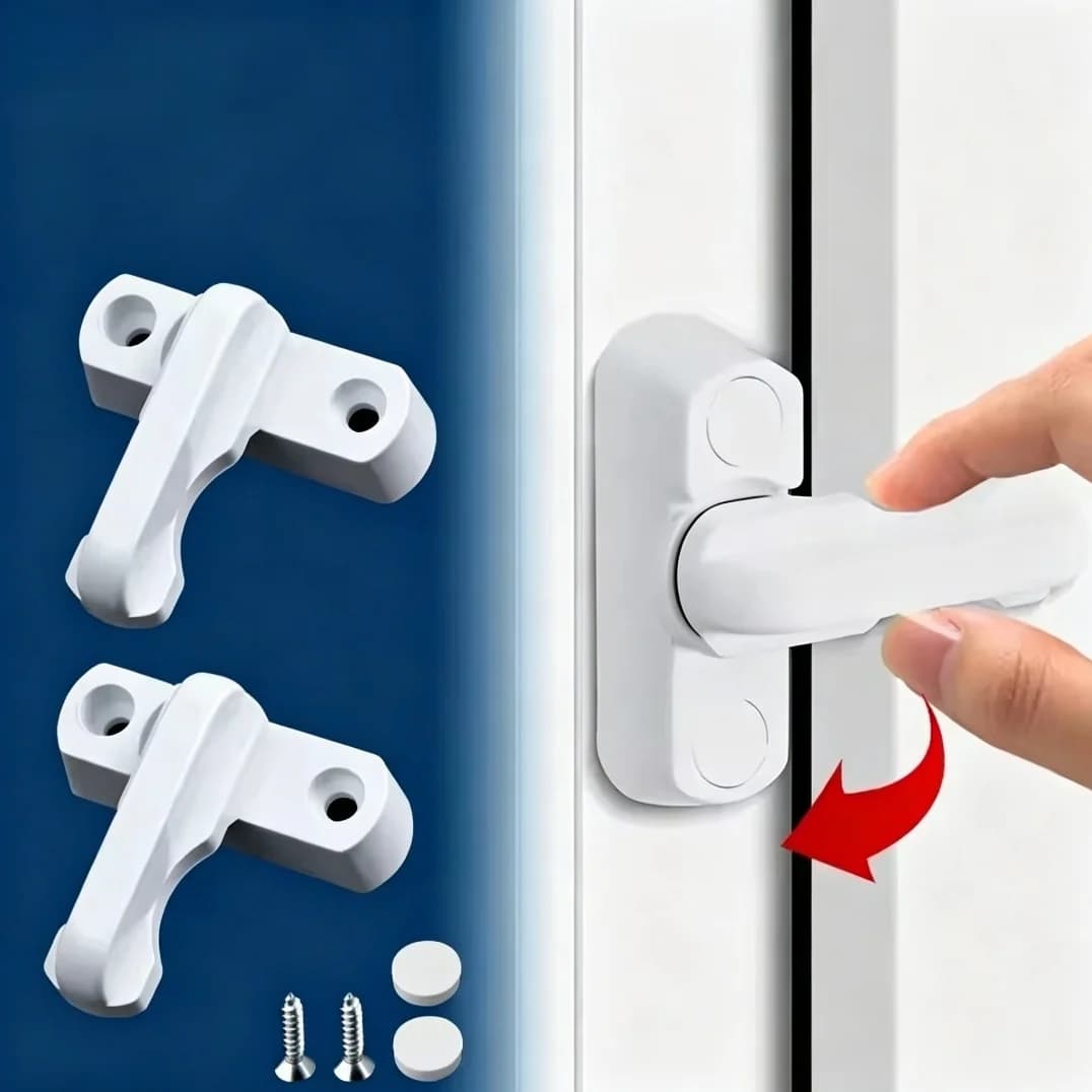 Home Balcony Practical Replacement Security Window Door Lock Door Lock, Safety Bar, Handle, Sweep Latch
