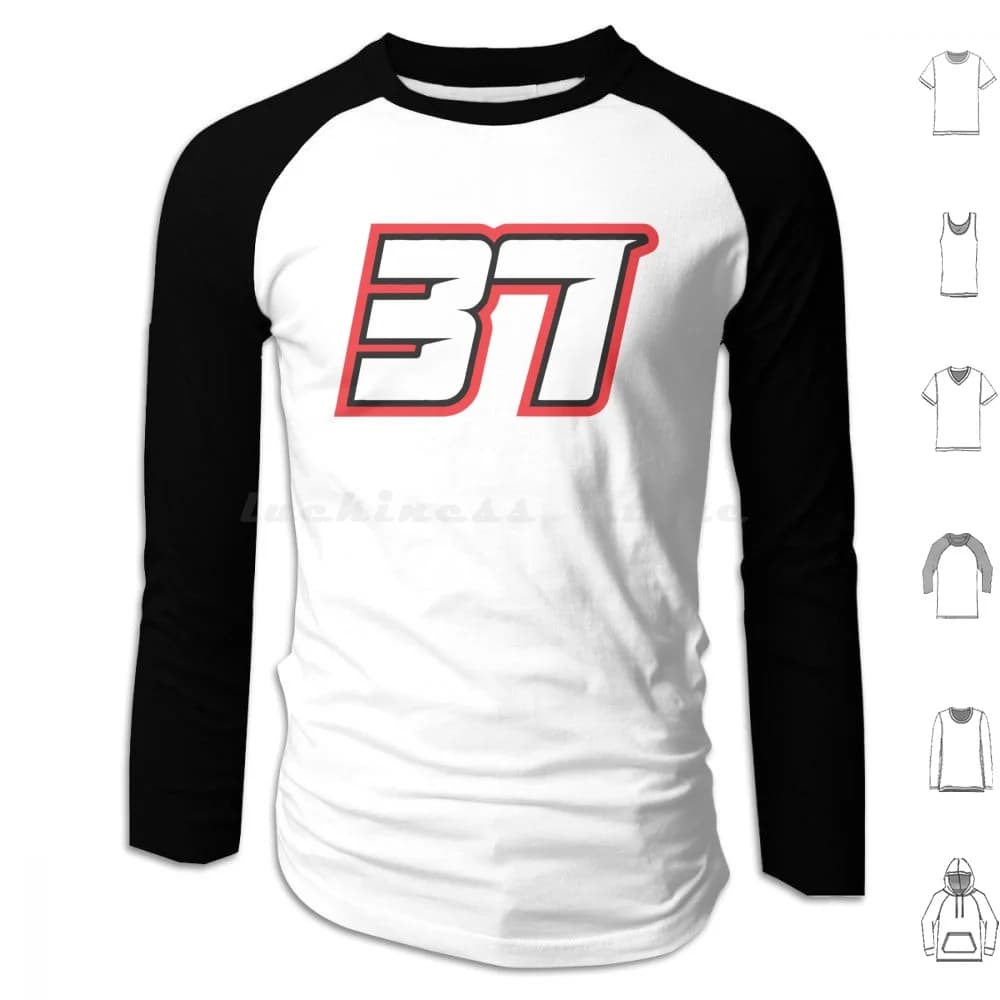 Pedro 37 Felpa con cappuccio in cotone a maniche lunghe 37 Pedro Pedro Casco Pedro Logo Pa37 Numero 37 Racing Pedro 37 Moto Team