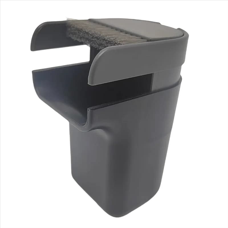 ABRS-Creativity 2 in 1 pattumiera da scrivania con scopa con coperchio pattumiera da tavolo contenitore per cestino della spazzatura portatile in plastica