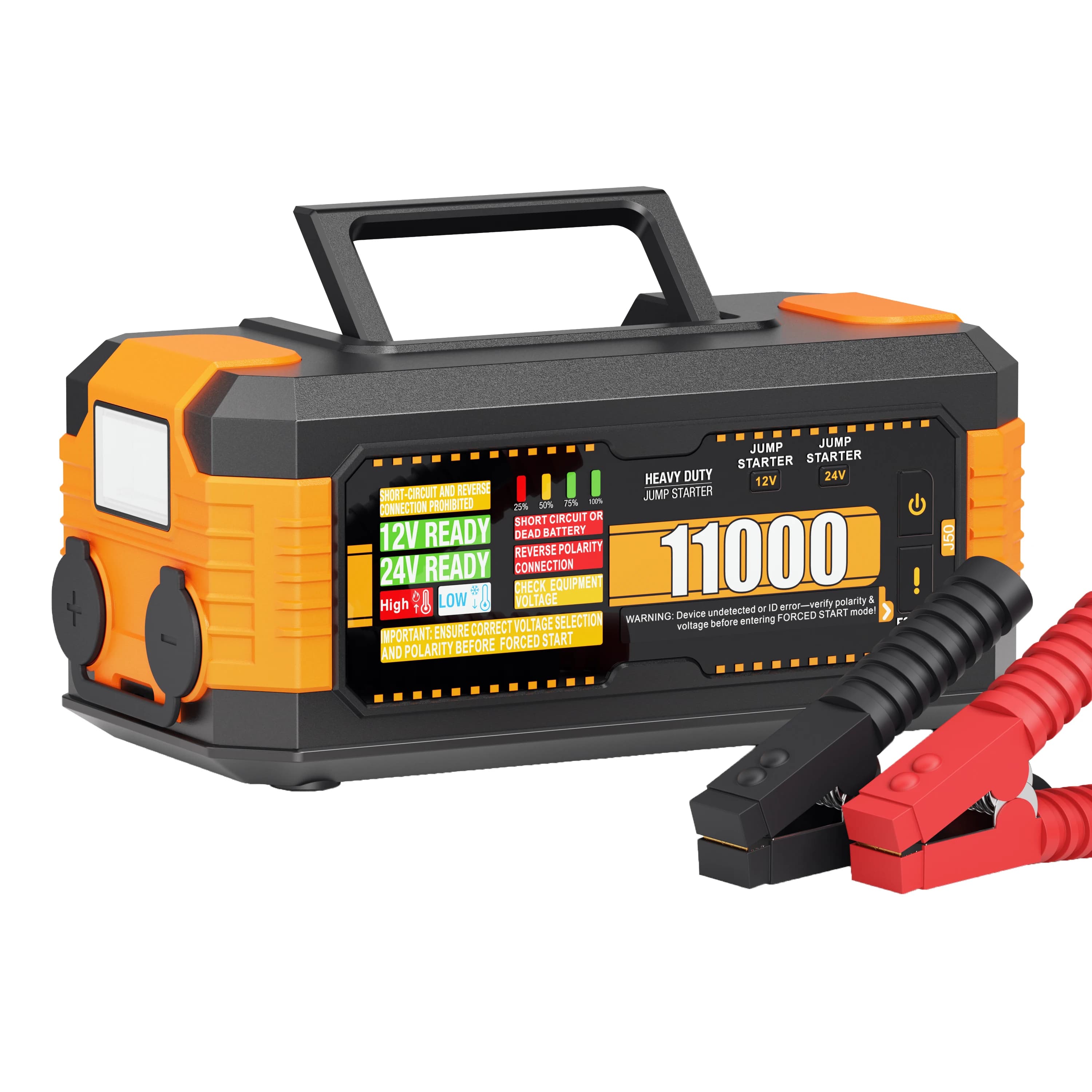10080A Peak 84000mAh 1440CCA Car Battery Jump Starter 12V/24V Motorcycle Large Diesel Engines 16L Mining Dump Trucks Booster