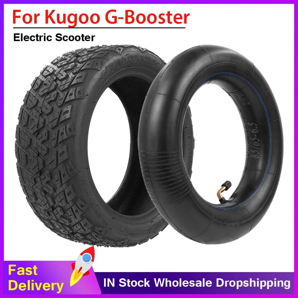 85/65-6.5 Camera d'aria e pneumatico esterno per Kugoo G-Booster Scooter elettrico 10 pollici Pneumatici anteriori posteriori Accessori per ciclismo