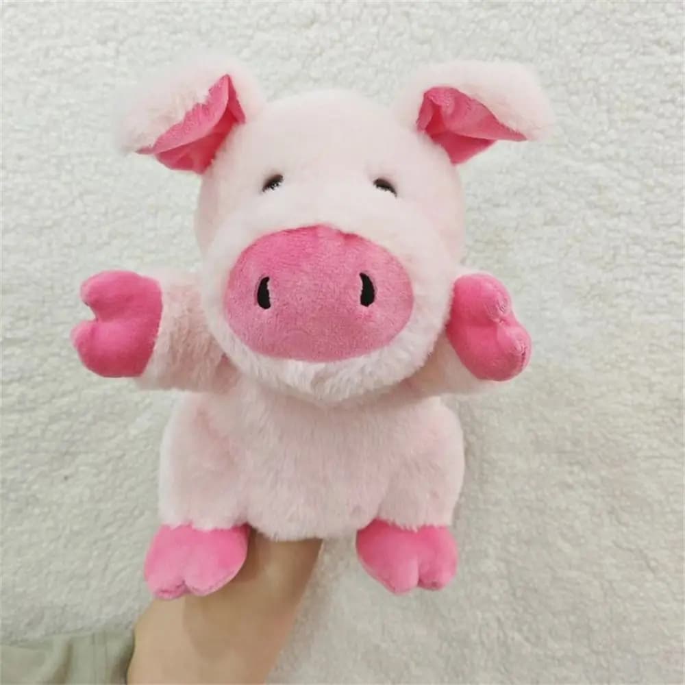 Birthday Gift Movable Open Mouths Animal Puppets Cow Duck Pig Stuffed Animal Stuffed Hand Soft Dog Horse Sheep Toddlers