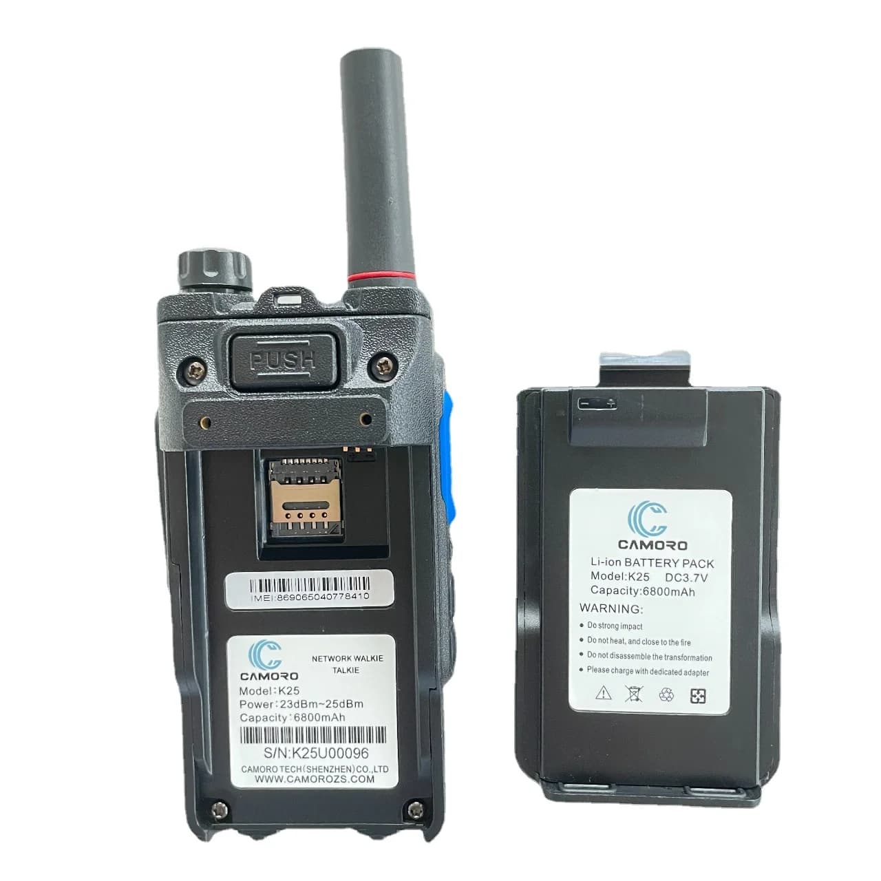 Camoro Walkie Talkie Auricolare Accessori Pulsante PTT Zello Auricolare Auricolare Bluetooth Auricolari Caricatore da tavolo per Talkie Walkie
