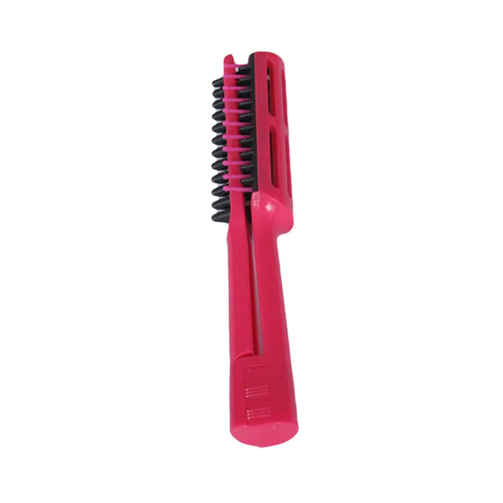 Pettine a V in ABS, non graffia il cuoio capelluto, antistatico, pieghevole, compatto, da viaggio, per lisciare i capelli, per uomo e donna, uso domestico e professionale.
