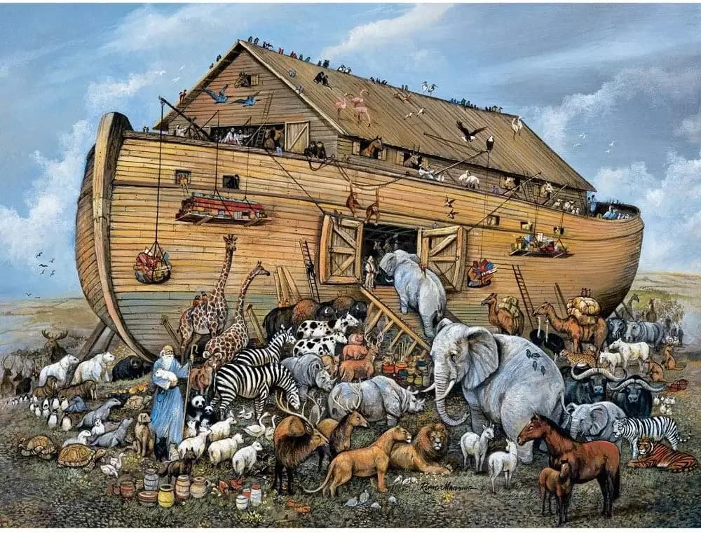 Puzzle in legno da 1314/300/120 pezzi per Arca Noah Puzzle per giochi di attività familiari impegnativi Regalo di compleanno per feste