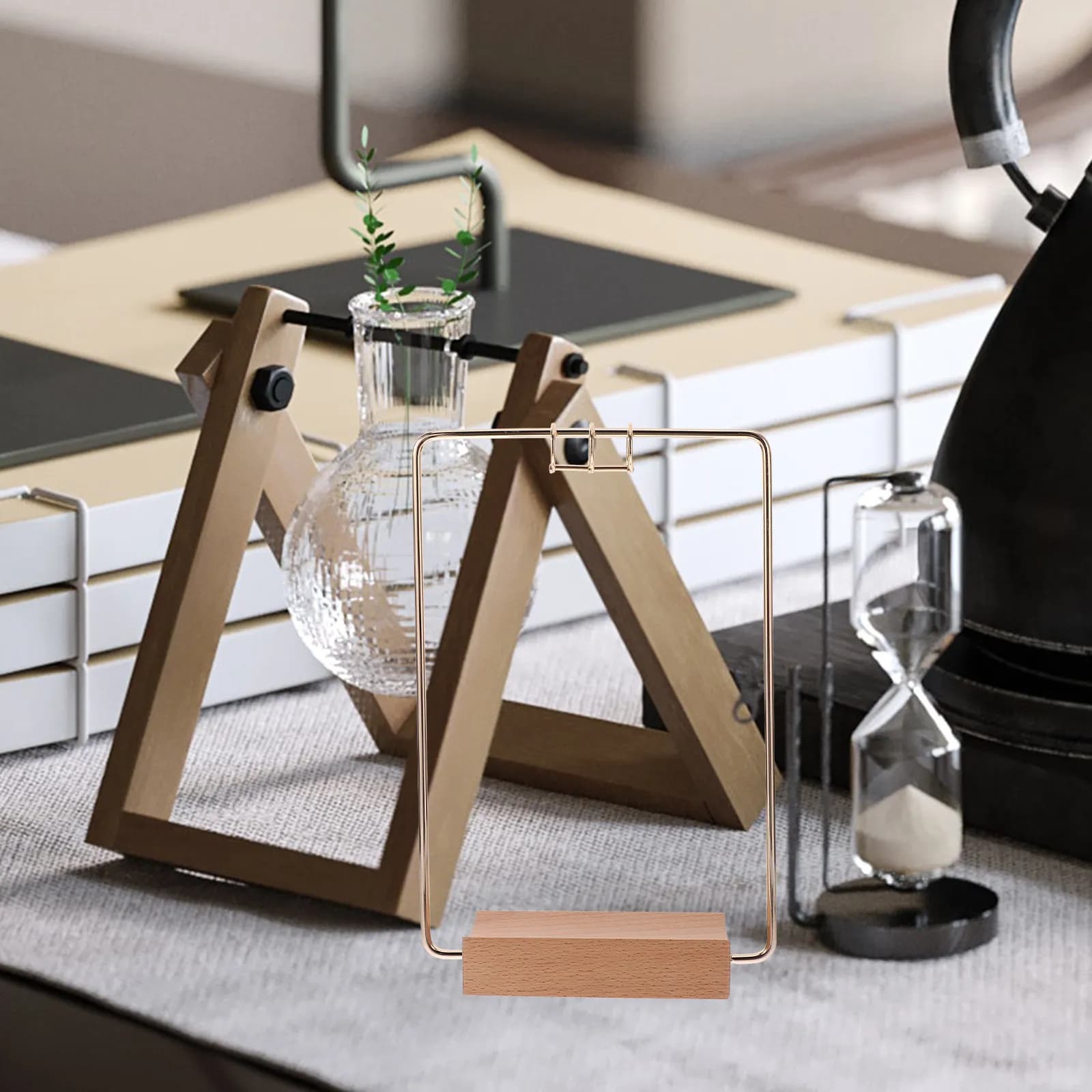 Supporto da scrivania in metallo per calendario, organizer per ufficio e casa, accessorio per cornice calendario in ferro