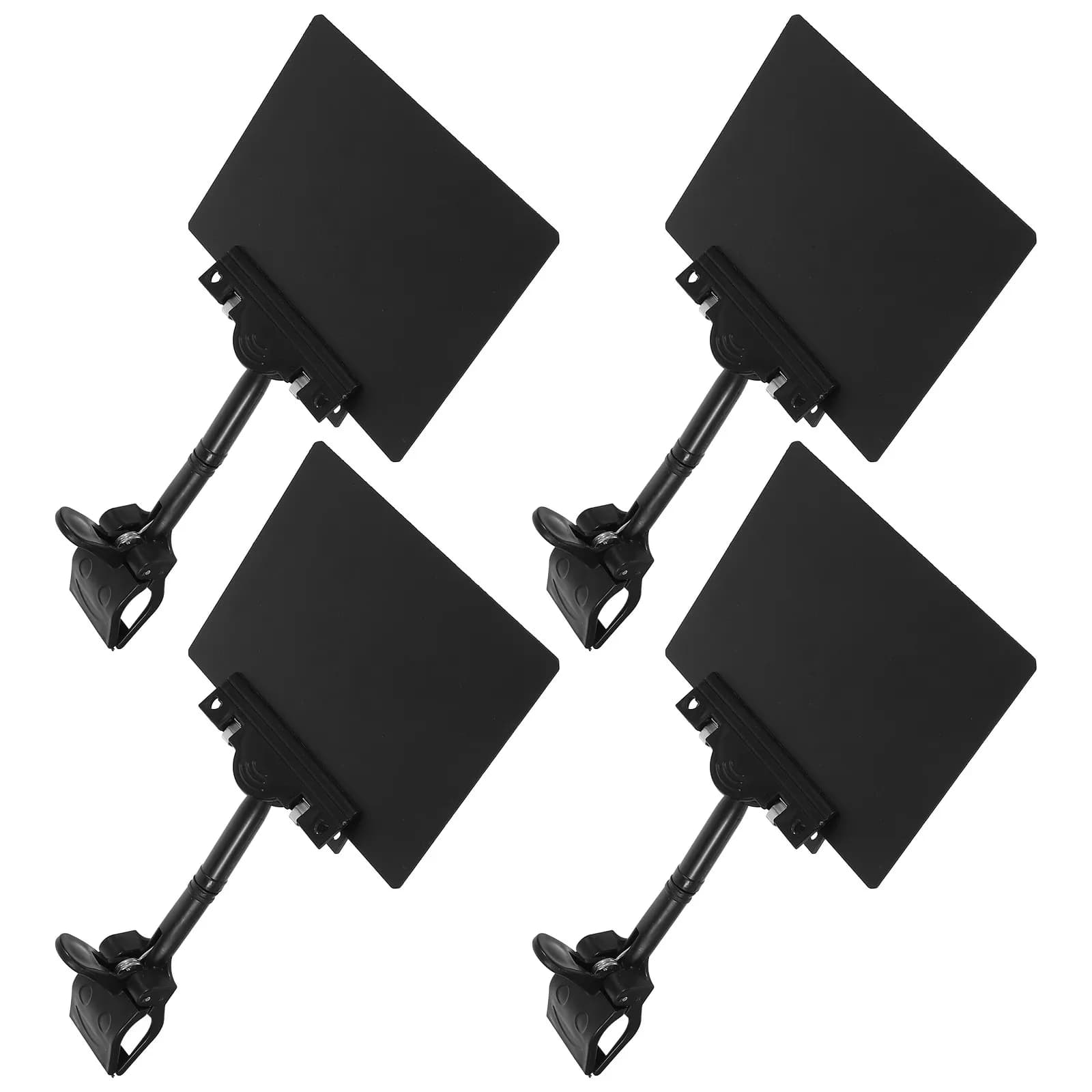 4 Pezzi Portaetichette Girevoli, Mini Lavagnette Nere, Espositori in Plastica Nera per Prezzi, Clip per Etichette su Scaffali di Negozi
