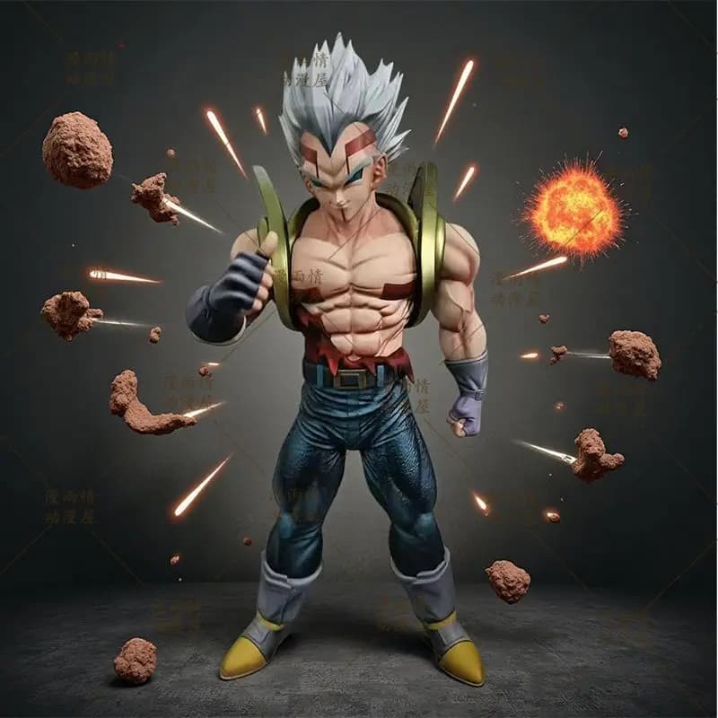 Statuetta Anime Dragon Ball Vegeta 30cm, Super Baby Vegeta Action Figure, Modellino in PVC, Decorazione da Scrivania, Giocattolo, Regalo