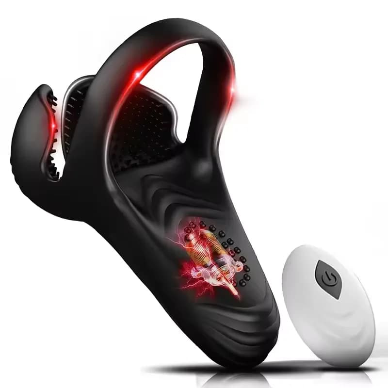 Wireless Vibrant Ring for Pens with Remote Control, Ejaculation Ring, Head Stimulator, Sexual Toy for Men and Couples