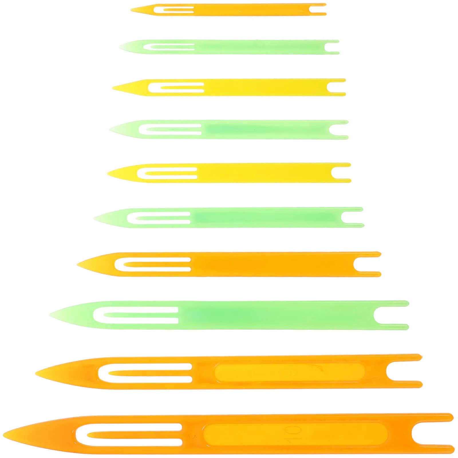 Kit di Riparazione Reti da Pesca: 10 Pezzi di Aghi per Rete, Navette in Plastica per Tessitura, Strumento per Riparare Reti da Pesca