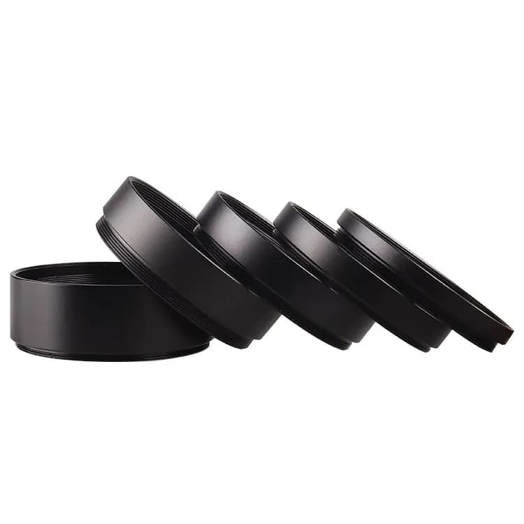 M58*0.75 Extension Ring Sleeve M58‑M58 Thread Adapter Hood Spacer 5/8/10/12/19mm for Lens Filter Optical Accessory