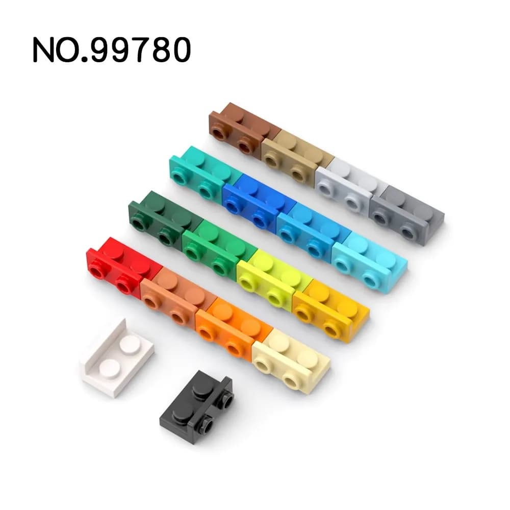 20pcs MOC Parts 99780 staffa 1x2-1x2 mattoni compatibili invertiti fai da te Assmble Building Blocks particella Kid Puzzle Toy Gift