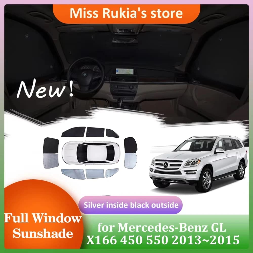 Auto Parasole per Mercedes-Benz GL X166 450 550 2013 ~ 2015 Tetto Finestre Visiera Parasole Parabrezza Pad Tenda Tetto Apribile Copertura Accessorie