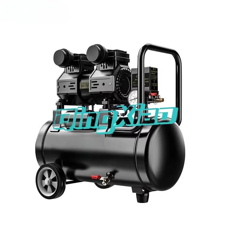 Compressore d'Aria Industriale con Manometro, Mini Gonfiatore Elettrico Portatile per Pneumatici, Resistente all'Usura, Funzionamento Stabile