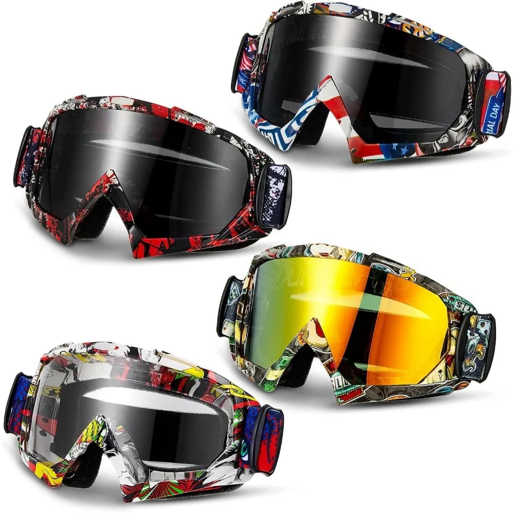 Occhiali per Moto Fuoristrada, Motocross, ATV, Powersport e Sci per Uomini e Donne