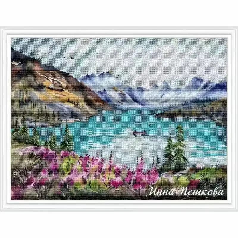16144-A Cross Stitch ONLY FLOSS NO FABRIC NOT Cross-stitch Kit Embroidery Needlework WITHOUT Fabric Homfun Painting Crossing