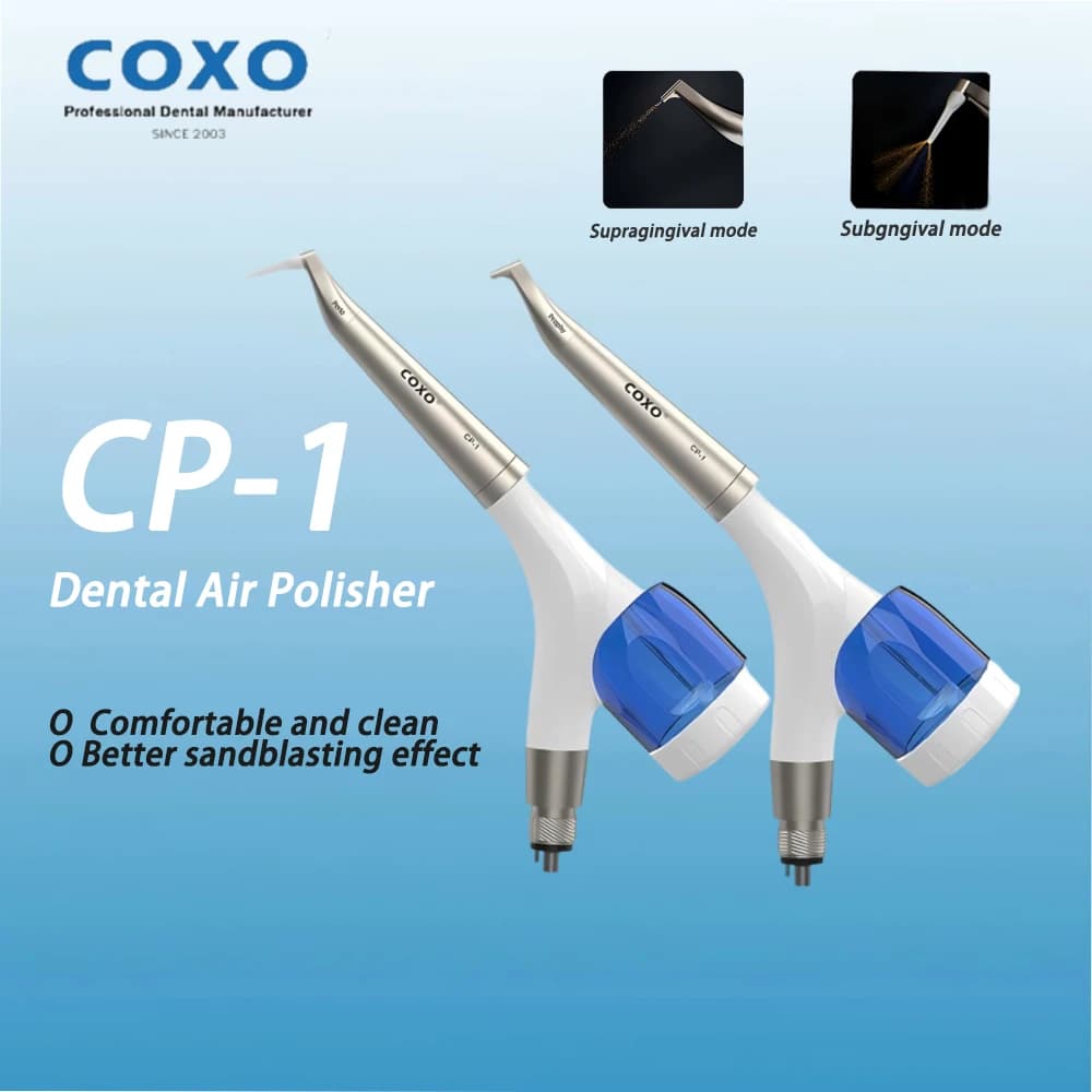 COXO CP-1 Air Flow Prophy Jet Lucidatore Dentale ad Aria Compressa per Sbiancamento Denti con 2/4 Fori per Odontoiatria, Lucidatura Denti ad Alta Efficienza