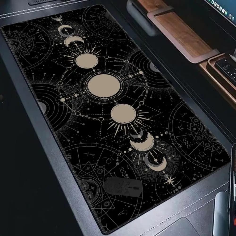 Magic Card Mousepad Tarocchi computer colorato PC di grandi dimensioni mulit-size impermeabile Stampa HD Tastiera astrologica Tappetino da scrivania per ufficio