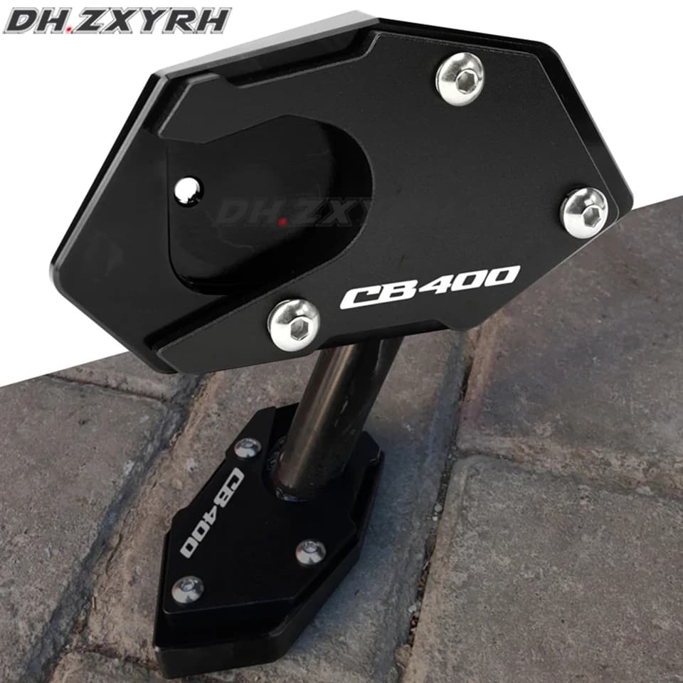 Per Honda CB400SF CB400 Moto, Piastra di Estensione Laterale in Alluminio CNC per Staffa Cavalletto, Base Allargata Adatta