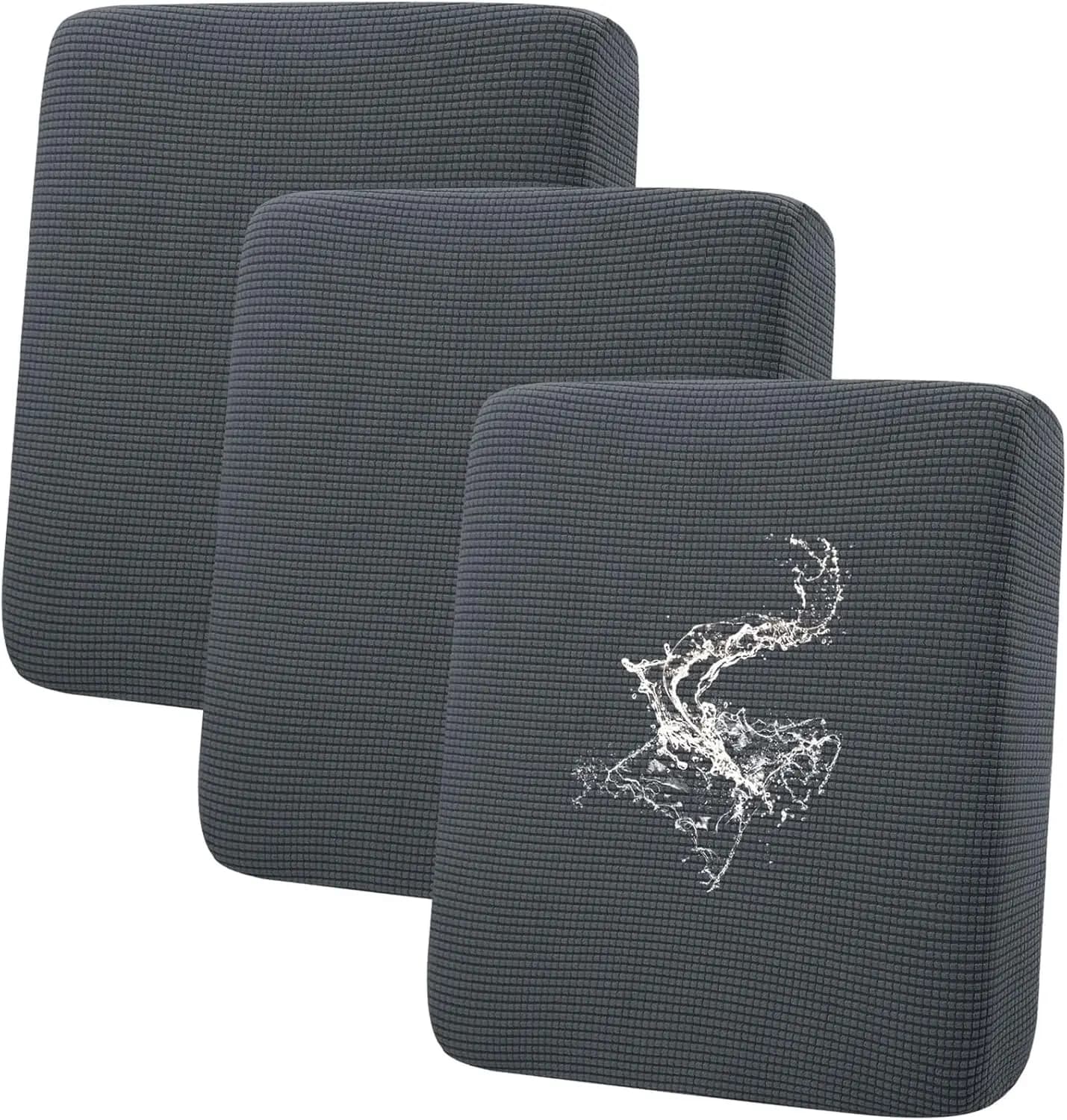 Copridivano Impermeabile per Animali Domestici, Tessuto Elasticizzato Antiscivolo Lavabile, Set da 3 Pezzi in Grigio