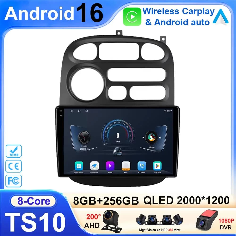 Autoradio Per JAC Refine M1 2012 - 2015 Per Hyundai H1 A1 1997 - 2007 Navigazione GPS Lettore Multimediale Android Auto No 2din DVD