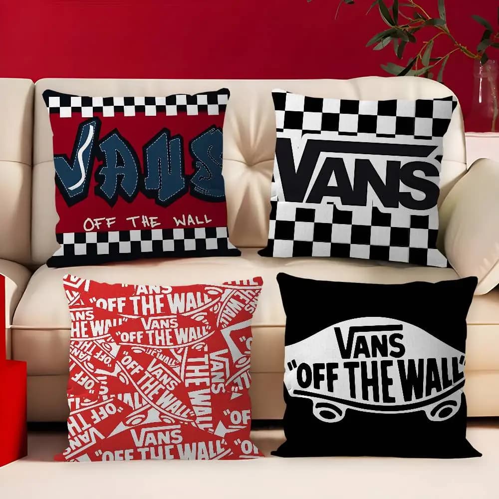 Fodera per cuscino V-VANS-S di tendenza, in poliestere, per divano, cuscini decorativi, federa per cuscino decorazione casa