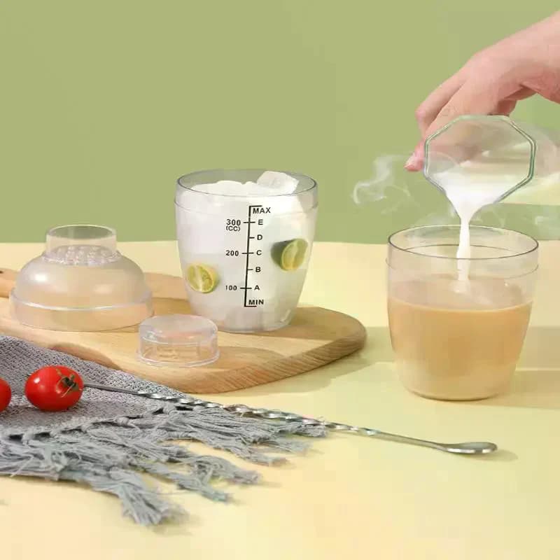 Set Professionale per Cocktail Boston Shaker, 3/5/7 Pezzi in Acciaio Inox con Jigger e Utensili, per Bartending e Bar Domestico