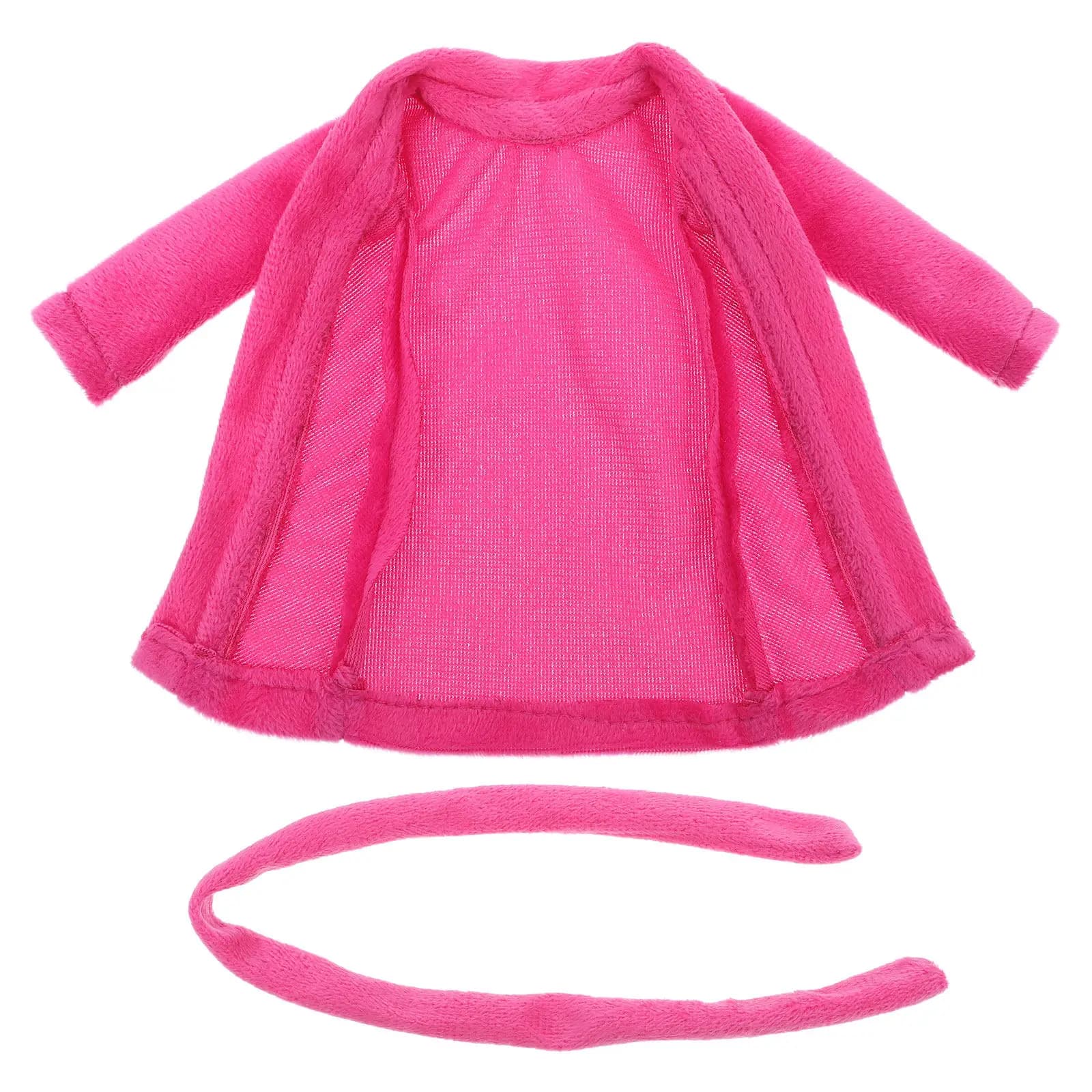 Mini Accappatoio Morbido con Cintura per Bambina, Accessori per Gioco di Ruolo e Abbigliamento da Casa per le Vacanze