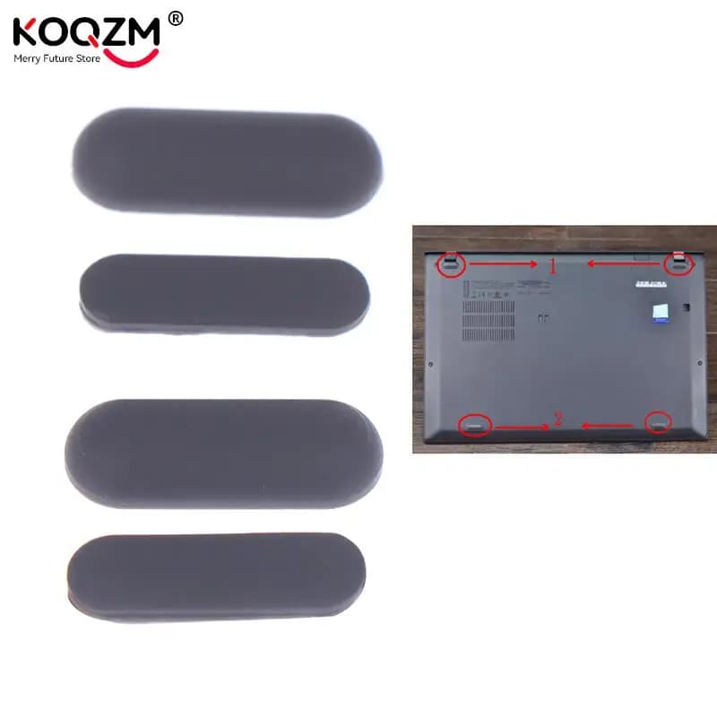Base per piedini di ricambio per Laptop per Notebook con supporto in gomma per custodia inferiore 4 pezzi per Thinkpad X1 Carbon 5a 6a Pad in gomma per Laptop