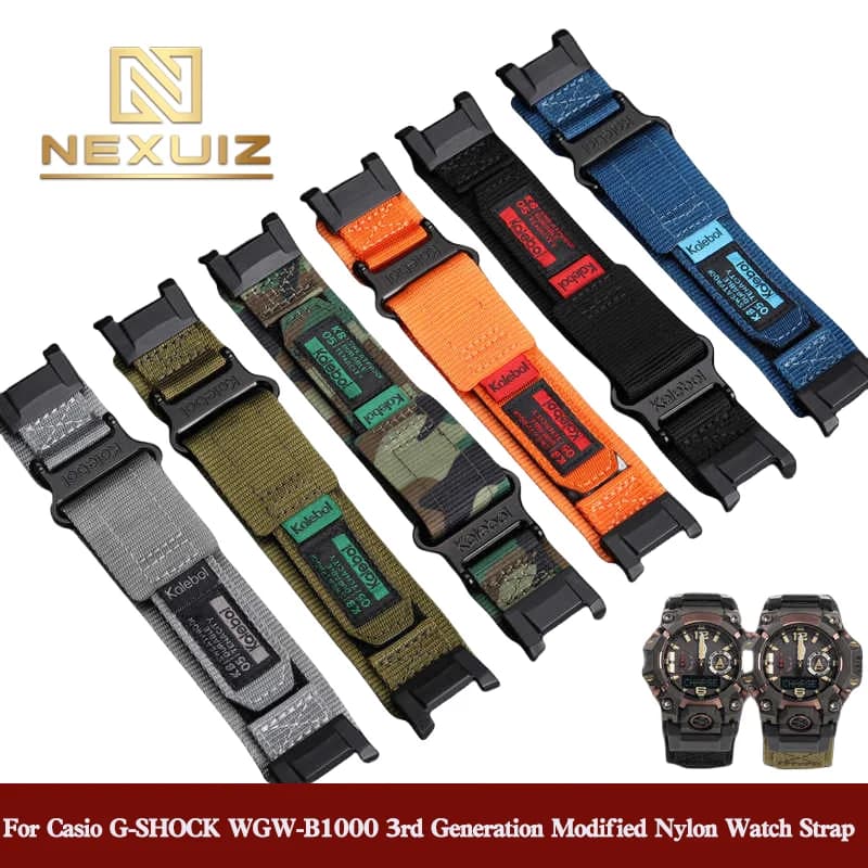 GWG-B1000 Per Casio G-SHOCK GWG-B1000 Cinturino per orologio da uomo in nylon modificato di terza generazione con cinturino regolabile morbido e traspirante
