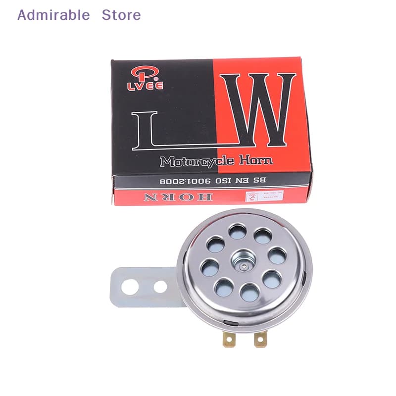 w1 Piece Universal Waterproof Electric Horn LVEE DL70 Series 6V/12V Motorcycle Horn 105db Moto Bike Motor Scooter Loud Sound