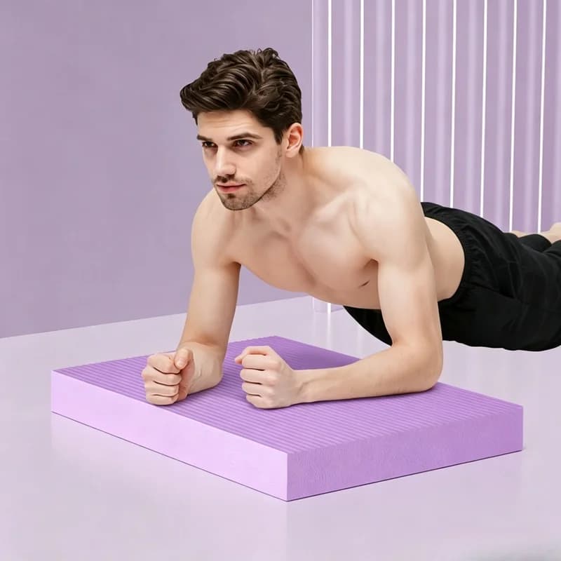 Thick Yoga Knee Pad Mat, Non‑Slip Plank Support Cushion, Ab‑Roller Kneeling Pad for Home Gym Workout Balance Training