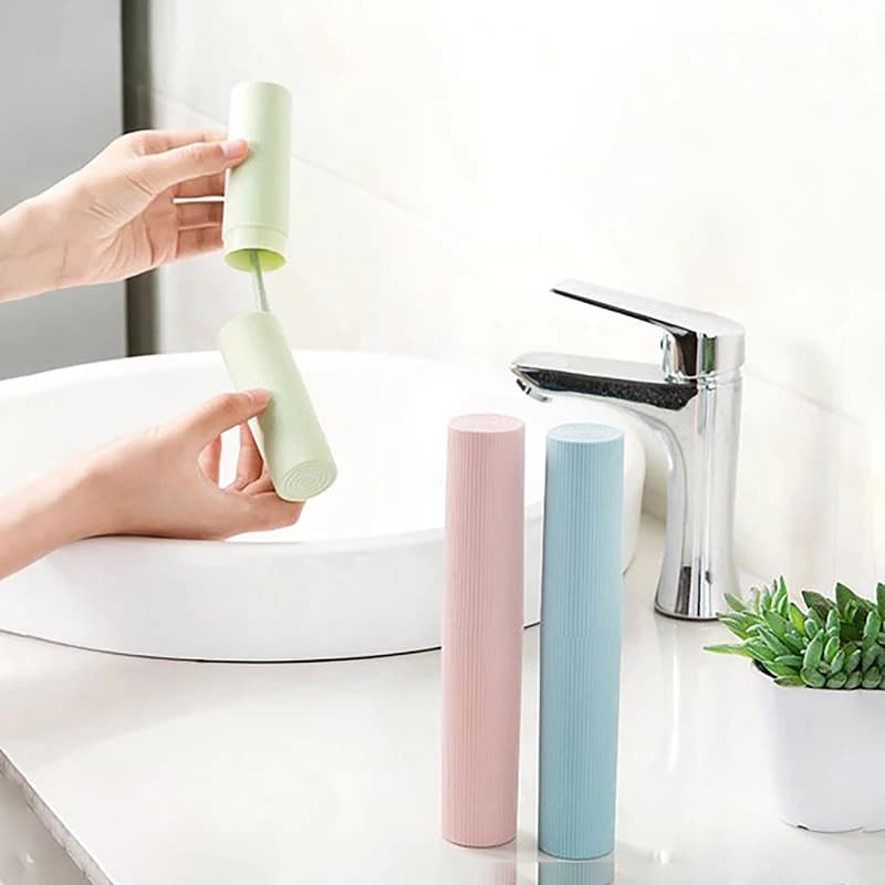 Tazza per spazzolino portatile da viaggio Porta dentifricio da bagno Custodia per organizer Articoli da toeletta Tazza di stoccaggio Scatola per spazzolino creativo