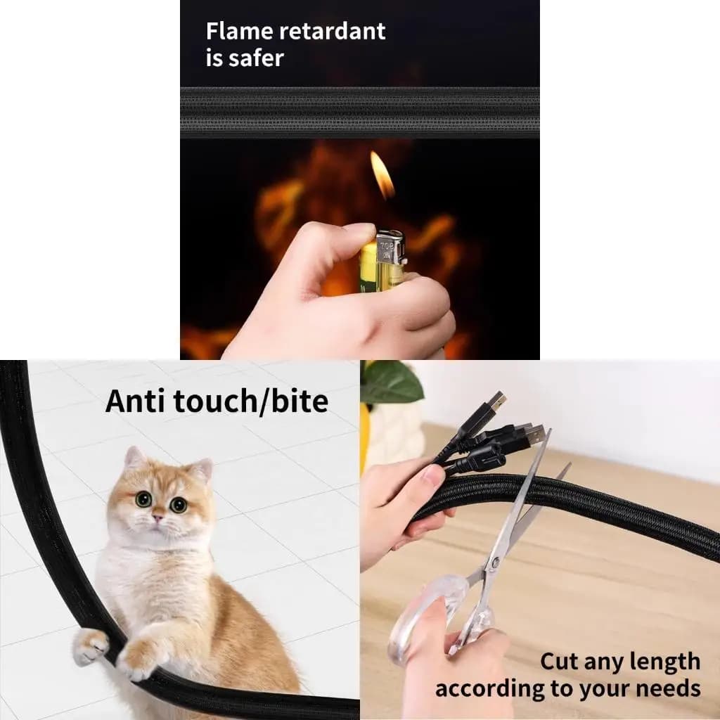 J1HD Copertura flessibile per manicotto del cavo Protezioni per cavi intrecciati Resistente alla masticazione degli animali per
