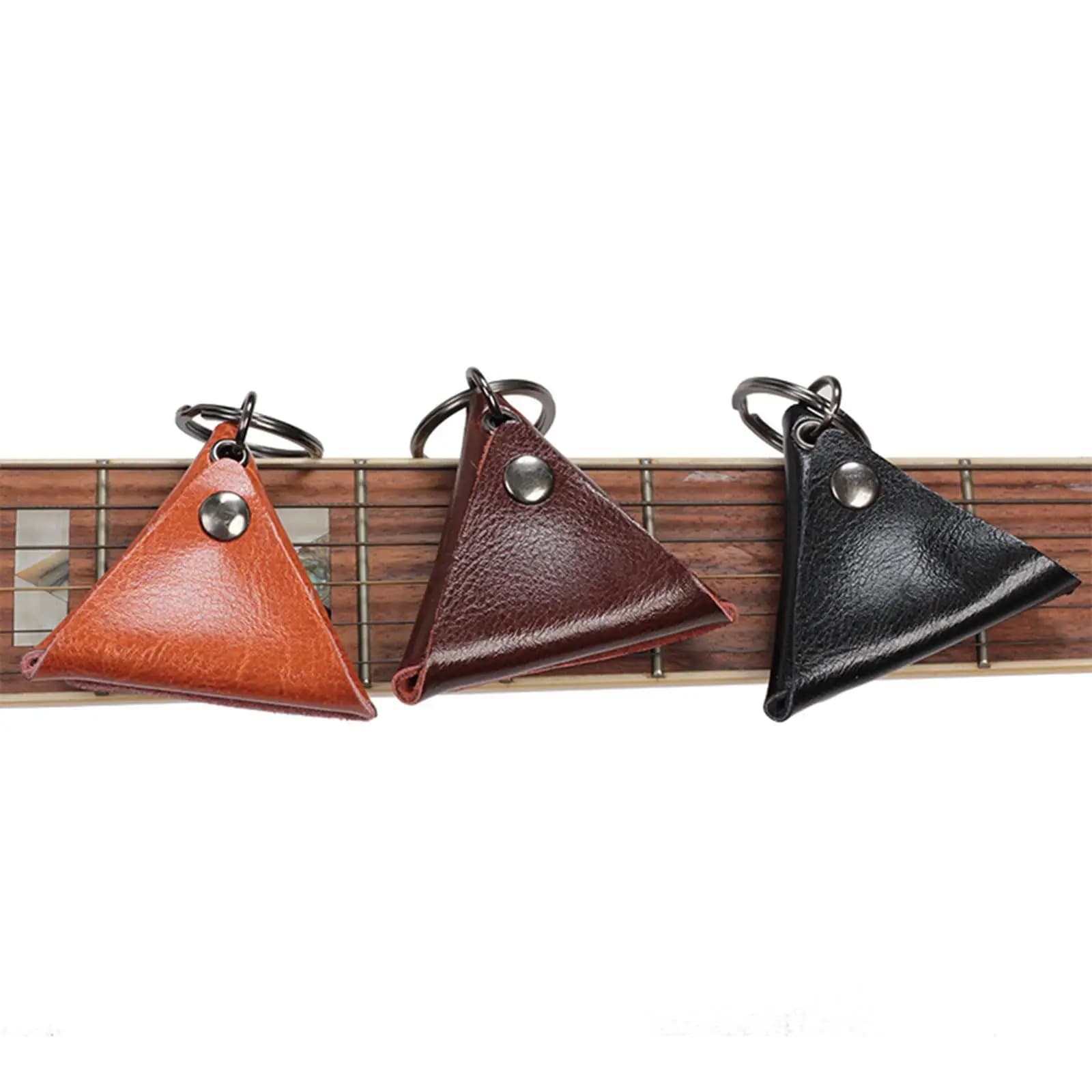 Guitar Pick Holder Keychain Birthday Gift Plectrum Holder Plectrum Case Bag